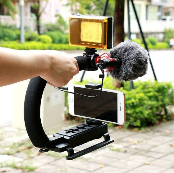 Compatible With Apple, Ulanzi Handheld Smartphone Video Rig Case For Samsung,Phone Rig Stabilizer For Live Stream Youtube Filmmaking Vlogger